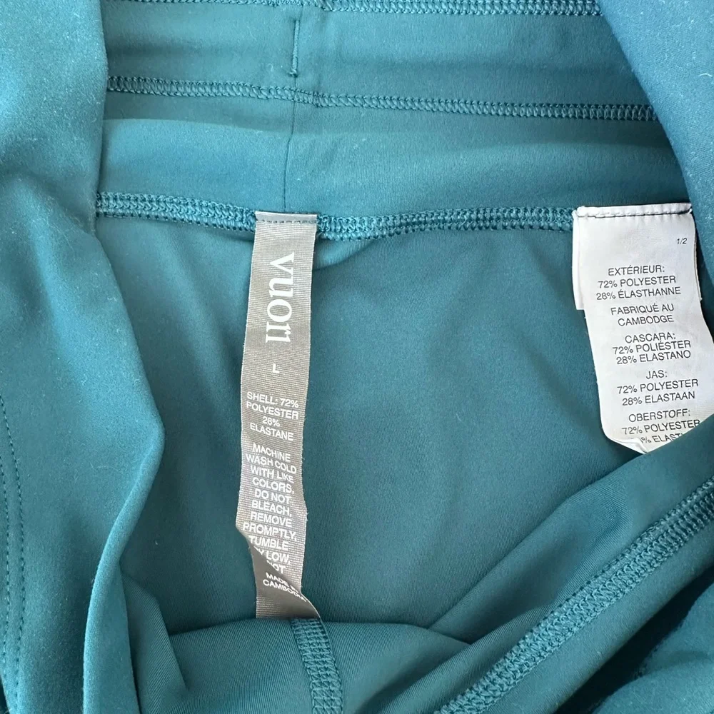 Vuori Teal Leggings with Pockets - Picture 4 of 5